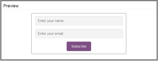 Fig. 9 Subscription form